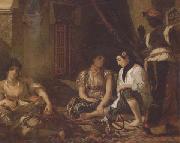 Eugene Delacroix Femmes d'Alger dans leur appartement (mk32) oil
